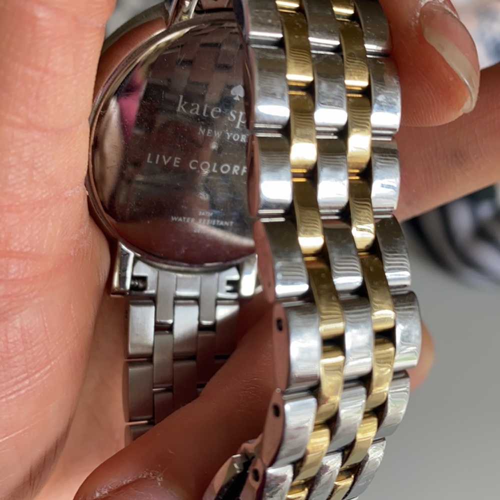 Kate Spade Silver And Gold Tone Watch Gem